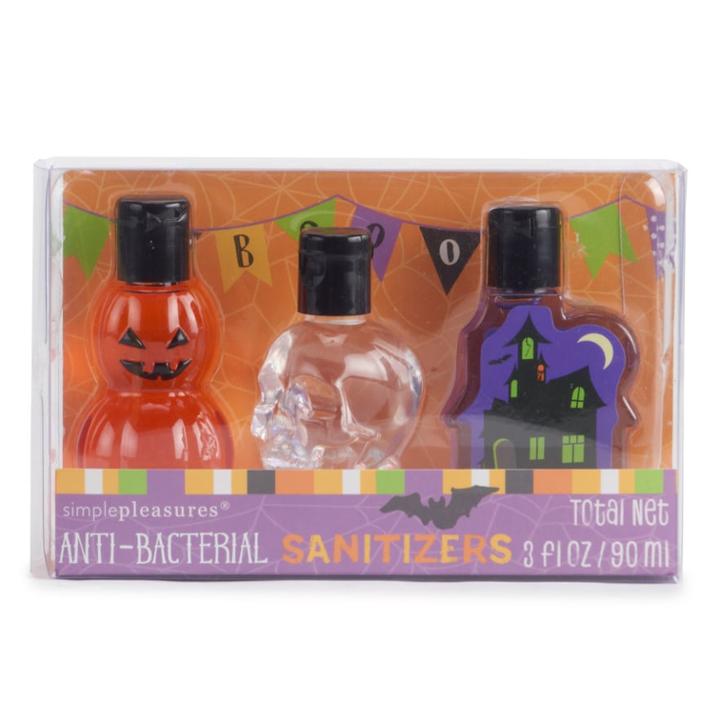 Simple Pleasures Halloween Anti-bacterial Hand Sanitizers - 3-pack, Multi