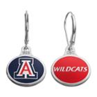 Fiora Arizona Wildcats Sterling Silver Team Logo Drop Earrings, Girl's, Multicolor