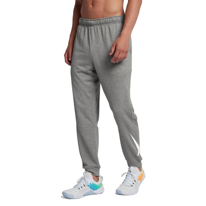 Men's Nike Tapered-leg Fleece Pants, Size: Medium, Grey
