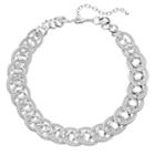 Napier Folded Oval Link Chunky Necklace, Women's, Silver