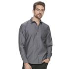 Men's Marc Anthony Slim-fit Stretch Button-down Shirt, Size: Xxl, Black