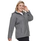 Plus Size Zeroxposur Britney Soft Shell Hooded Jacket, Women's, Size: 1xl, Donegal