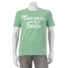Men's Sonoma Goods For Life&trade; Cerveza With A Smile Tee, Size: Xl, Green Oth