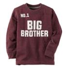 Boys 4-7 Carter's No. 1 Big Brother Tee, Size: 7, Dark Red