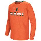 Boys 8-20 Miami Hurricanes Wordmark Tee, Size: M(12/14), Drk Orange