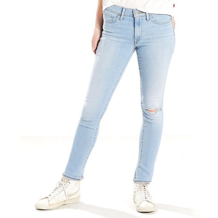Women's Levi's&reg; Slimming Skinny Jeans, Size: 32(us 14)m, Light Blue