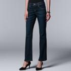 Women's Simply Vera Vera Wang High-rise Bootcut Jeans, Size: 4, Dark Blue