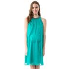 Maternity Pip & Vine By Rosie Pope Embellished Shift Dress, Women's, Size: M-mat, Turquoise/blue (turq/aqua)