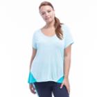 Plus Size Marika Active Drift V-neck Top, Women's, Size: 1xl, Med Blue