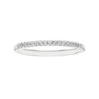 Boston Bay Diamonds 14k White Gold 1/10 Carat T.w. Diamond Wedding Ring, Women's, Size: 6.50