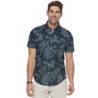 Men's Sonoma Goods For Life&trade; Flexwear Modern-fit Poplin Button-down Shirt, Size: Small, Dark Blue