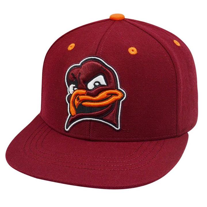 Top Of The World, Adult Virginia Tech Hokies Flat-bill Cap, Dark Red