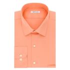 Men's Van Heusen Regular-fit Lux Sateen Dress Shirt, Size: 18.5 36/37, Lt Orange