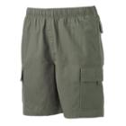 Big & Tall Croft & Barrow&reg; Classic-fit Canvas Twill Elastic Cargo Shorts, Men's, Size: 48, Dark Green