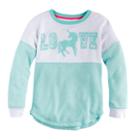 Girls 7-16 Miss Chievous Colorblock Sweater, Size: Large, Green