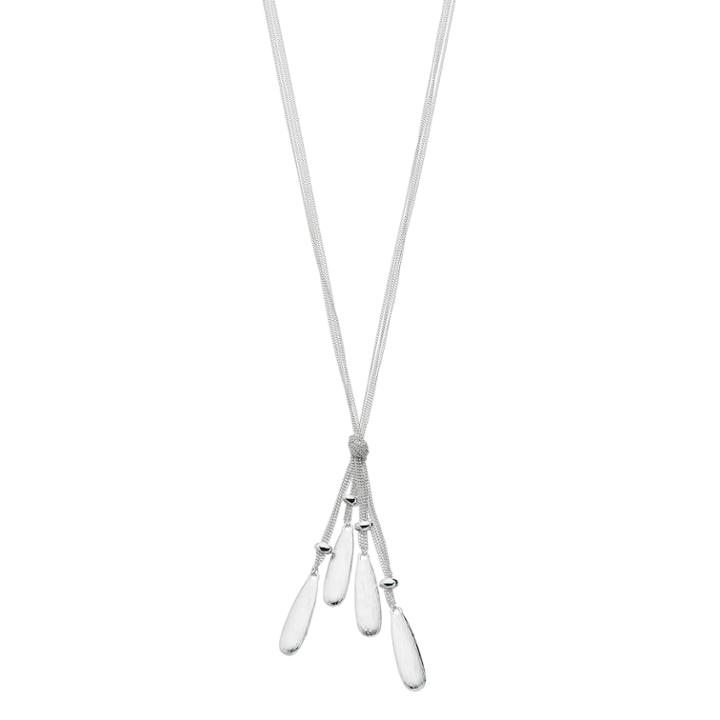 Dana Buchman Bead Drop Knot Necklace, Women's, Silver