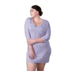 Plus Size Soybu Rosa Tunic Dress, Women's, Size: 3xl, Med Purple