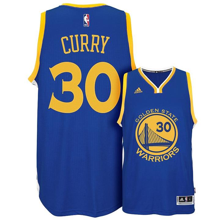 Adidas Golden State Warriors Stephen Curry Swingman Nba Replica Jersey - Men, Size: Medium, Med Blue