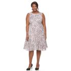 Plus Size Dana Buchman Sleeveless Paneled Circle Cut Dress, Women's, Size: 18 W, Black