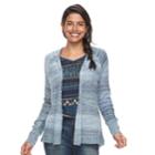 Petite Sonoma Goods For Life&trade; Ribbed Cardigan, Women's, Size: M Petite, Blue (navy)