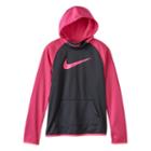Girls 7-16 Nike Dri-fit Therma Hoodie, Girl's, Size: Large, Grey (charcoal)