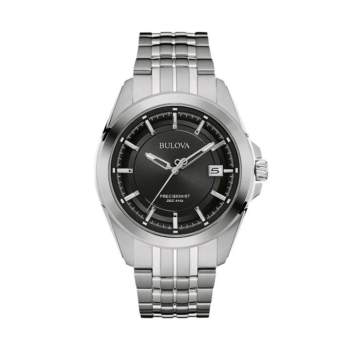 Bulova Men's Precisionist Stainless Steel Watch - 96b252, Grey