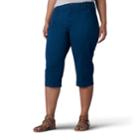 Plus Size Lee Lyric Twill Skimmer Capris, Women's, Size: 25 - Regular, Dark Blue