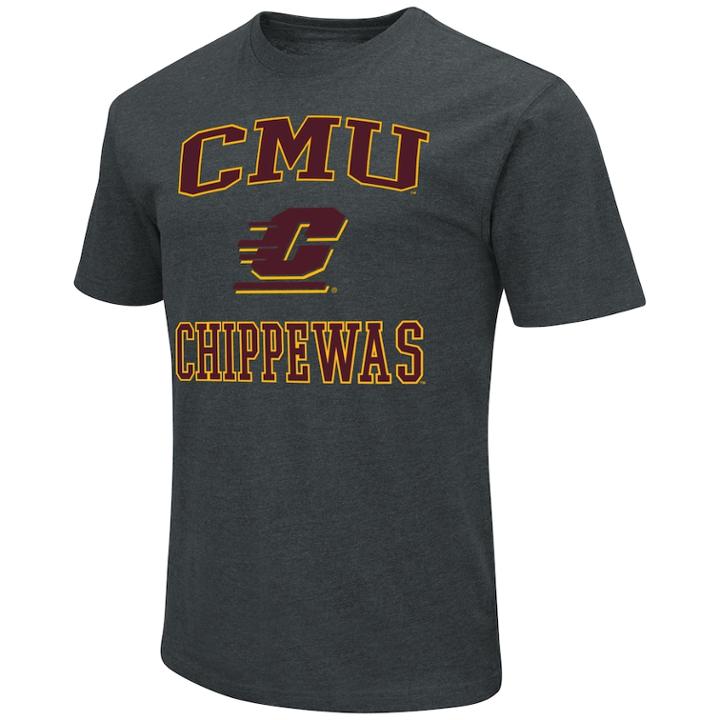 Men's Central Michigan Chippewas Go Team Tee, Size: Xl, Dark Red
