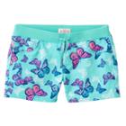 Plus Size Girls 7-16 So&reg; Ribbed Waist Sateen Shorts, Girl's, Size: 14 1/2, Turquoise/blue (turq/aqua)