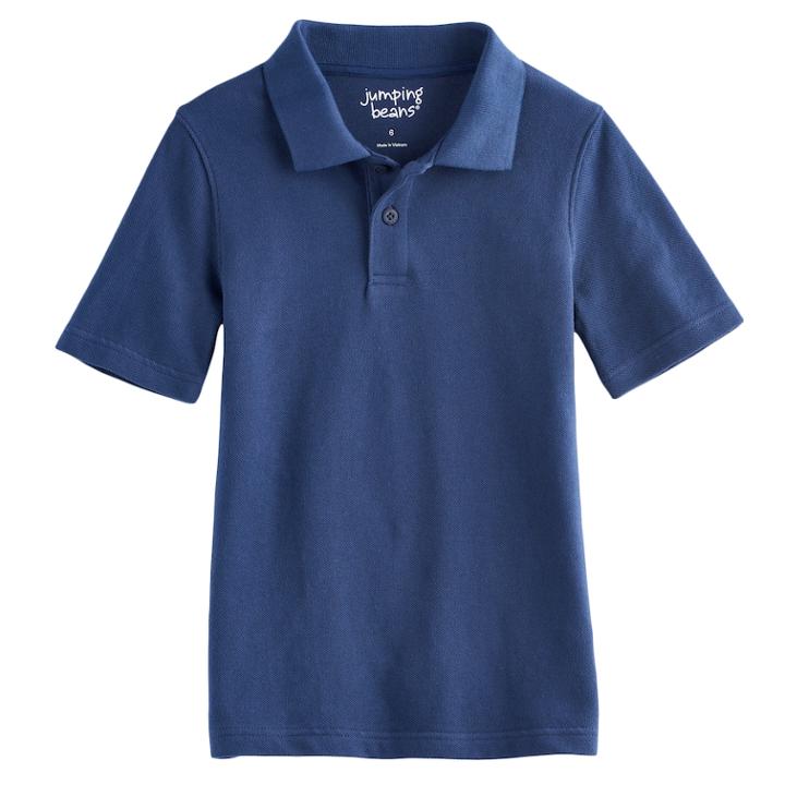 Boys 4-10 Jumping Beans&reg; Pique Polo, Size: 10, Dark Blue