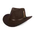 Men's Scala Classico Crushable Felt Outback Hat, Size: Small, Brown