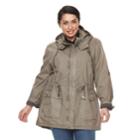 Plus Size Levi's Hooded Fishtail Anorak Jacket, Women's, Size: 1xl, Med Grey