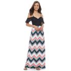 Juniors' Trixxi Cold Shoulder Maxi Dress, Girl's, Size: Medium, White Oth