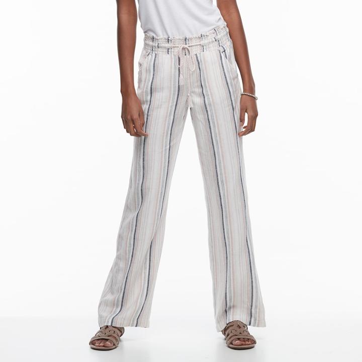 Juniors' So&reg; Wide-leg Beach Pants, Teens, Size: Small, Light Pink
