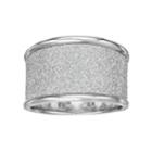 Sterling Silver Glitter Band Ring, Women's, Size: 7