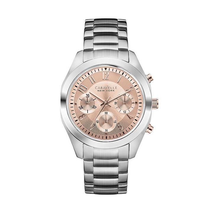 Caravelle New York By Bulova Watch - Women's Melissa Stainless Steel Chronograph