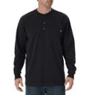 Big & Tall Dickies Heavyweight Henley, Men's, Size: Xxl Tall, Black