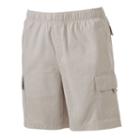 Men's Croft & Barrow&reg; Classic-fit Canvas Twill Elastic Cargo Shorts, Size: 34, Lt Beige