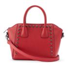 Olivia Miller Tess Studded Satchel, Women's, Red