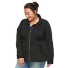 Plus Size Sonoma Goods For Life&trade; Utility Jacket, Women's, Size: 1xl, Black