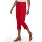 Women's Gloria Vanderbilt Amanda Capri Jeans, Size: 18, Brt Red