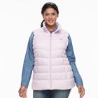 Plus Size Zeroxposur Chris Hooded Sweater Down Vest, Women's, Size: 3xl, Purple Oth