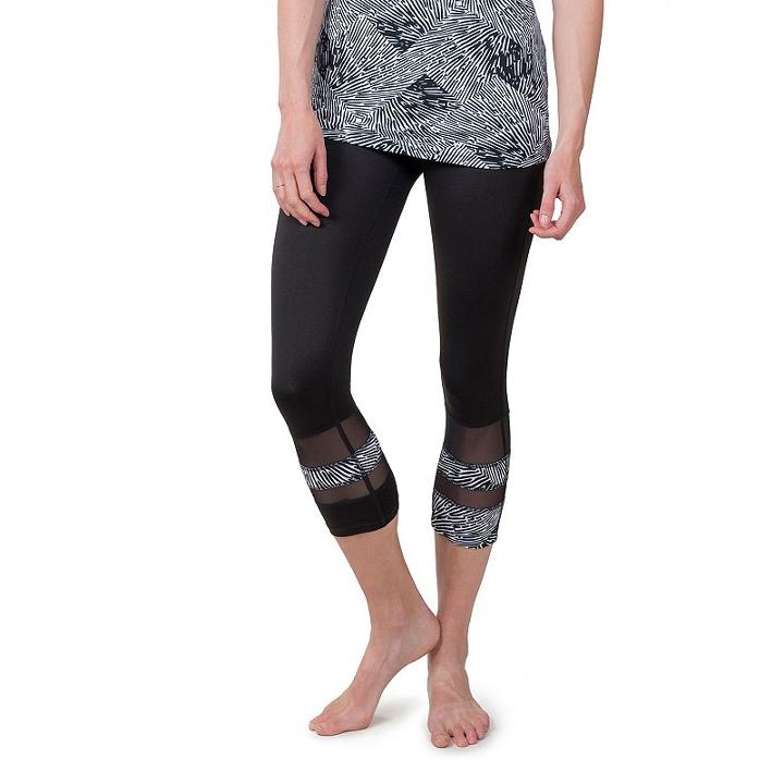 Women's Soybu Long Board Capri Yoga Leggings, Size: Xl, White Oth