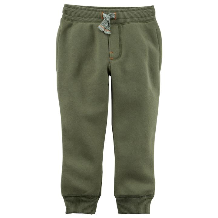 Boys 4-8 Carter's Fleece Pull On Jogger Pants, Size: 6, Green Oth