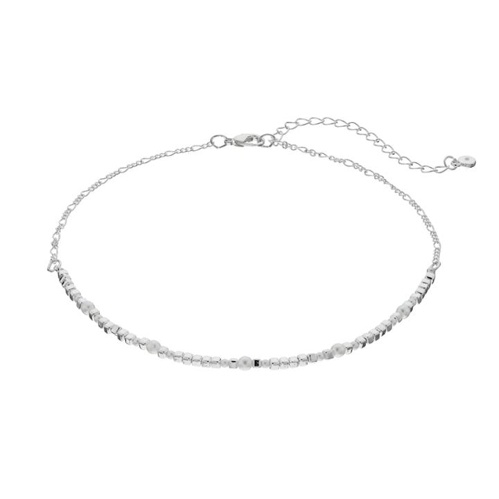 Lc Lauren Conrad Cube Bead Choker Necklace, Women's, White
