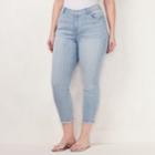 Plus Size Lc Lauren Conrad Dot Skinny Ankle Jeans, Women's, Size: 22 W, Blue