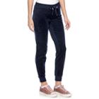 Women's Juicy Couture Solid Velour Joggers, Size: Small, Blue (navy)