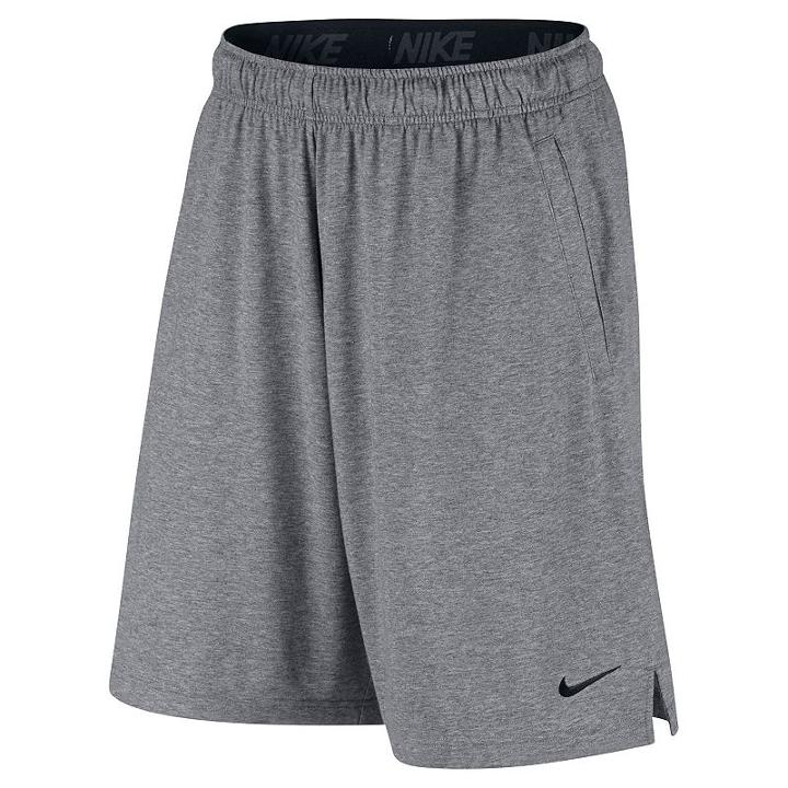 Men's Nike Dri-fit Cotton Shorts, Size: Medium, Grey Other