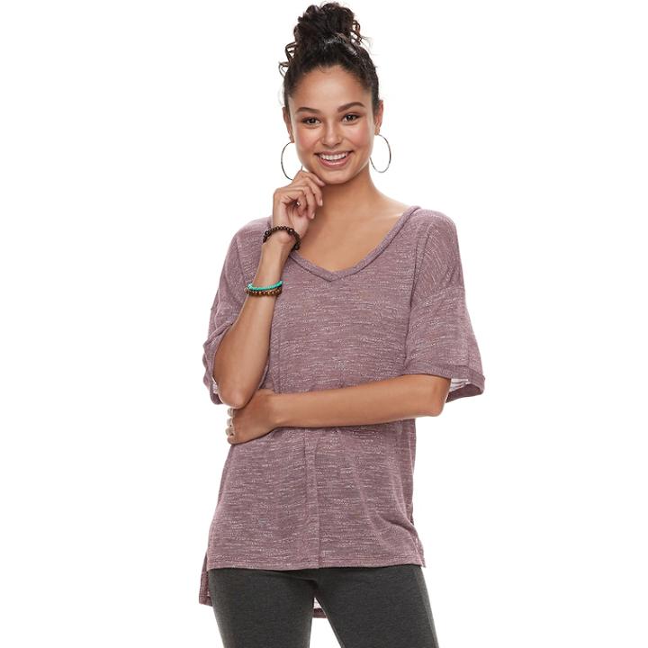 Juniors' Mudd&reg; Hatchi Tee, Teens, Size: Xs, Dark Red