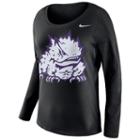Women's Nike Tcu Horned Frogs Tailgate Long-sleeve Top, Size: Xl, Black